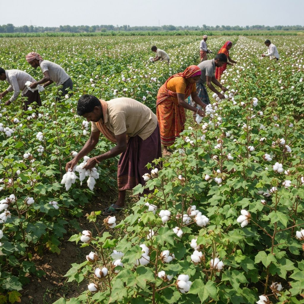 Cotton picking process